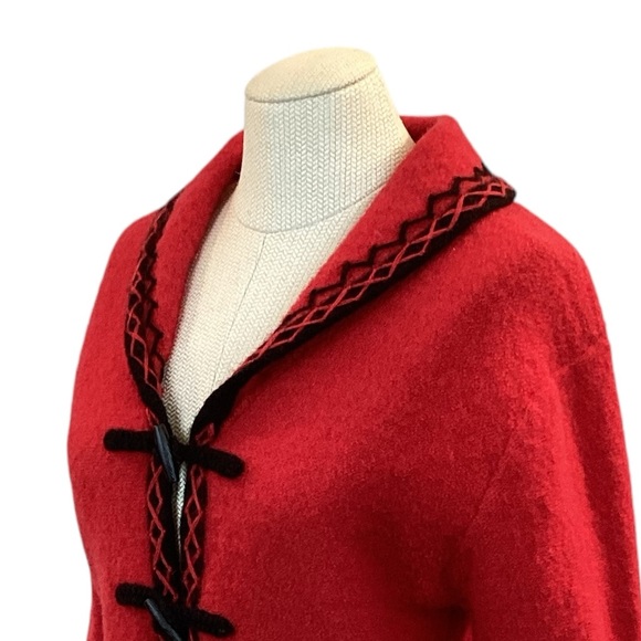 Vintage Christopher & Banks Wool Jacket Red - Picture 5 of 12